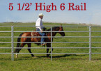 5 1/2' High 6 Rail Panel